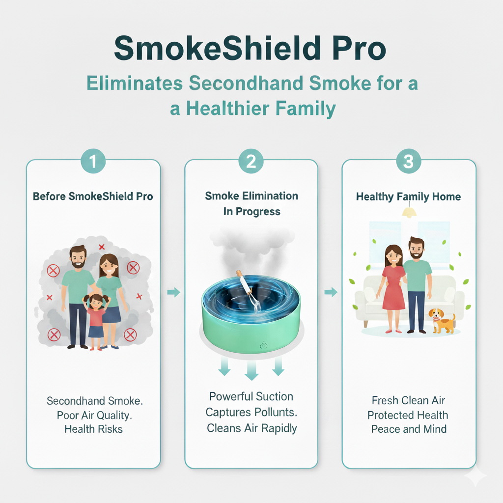 SmokeShield Pro™ – The Smokeless Ashtray