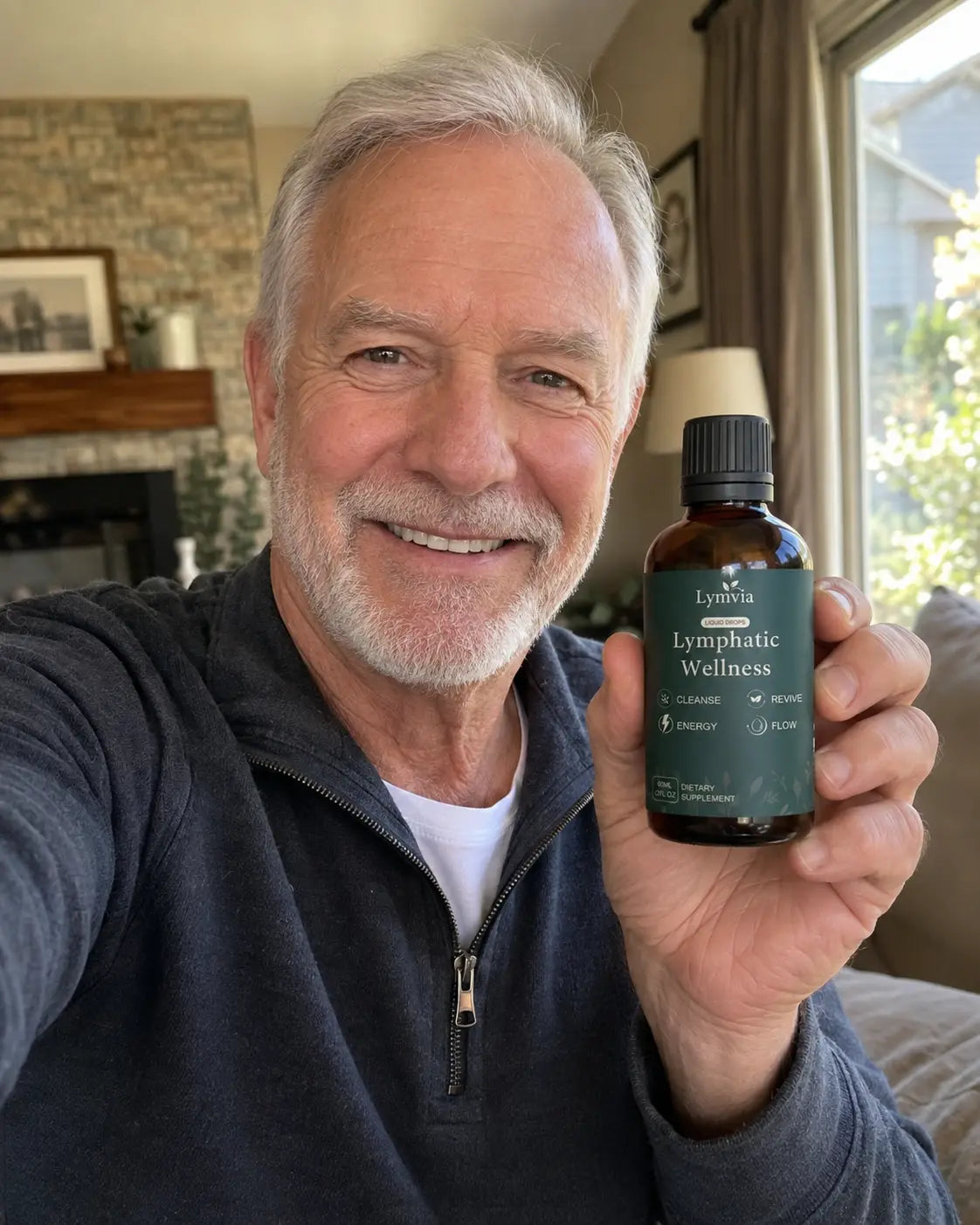Derek N. using Lymvia as part of an everyday routine