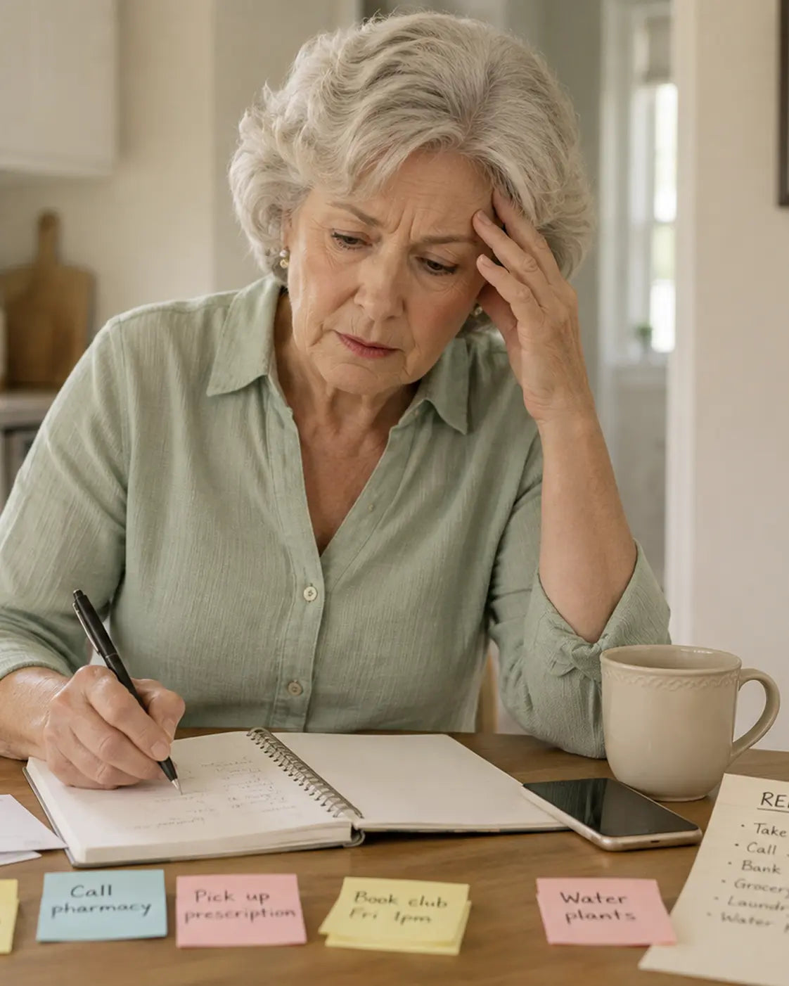 Everyday moment affected by mental sluggishness